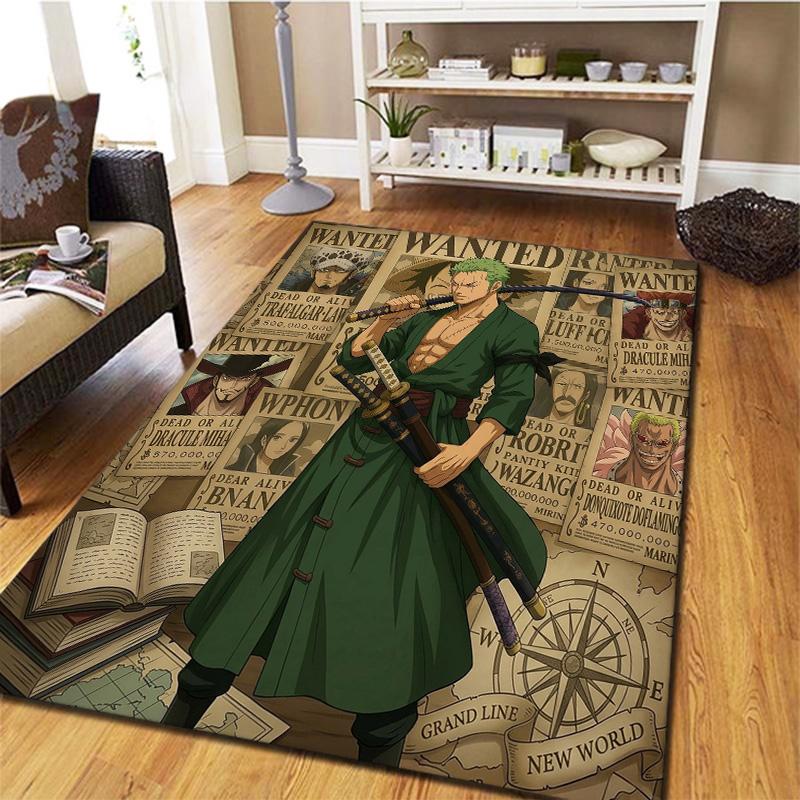 One Piece Art Carpet Rug For Living Room Bedroom Home Sofa Decoration Kids Play Nonslip Floor Mat