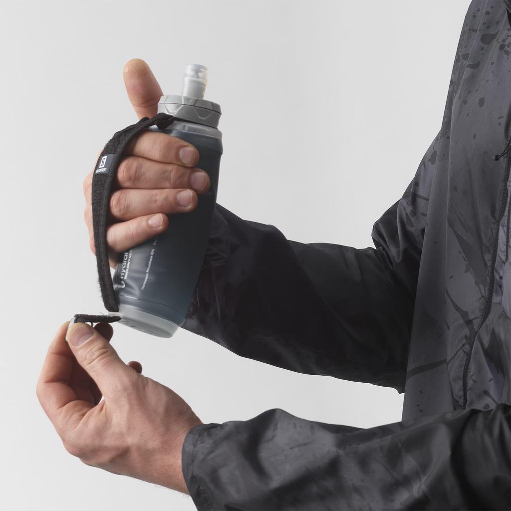 Hydration Hand Running Bottle Holder 2022 Model ACTIVE HANDHELD LC1928600 Free GRAY [Salomon] BLACK/SLATE