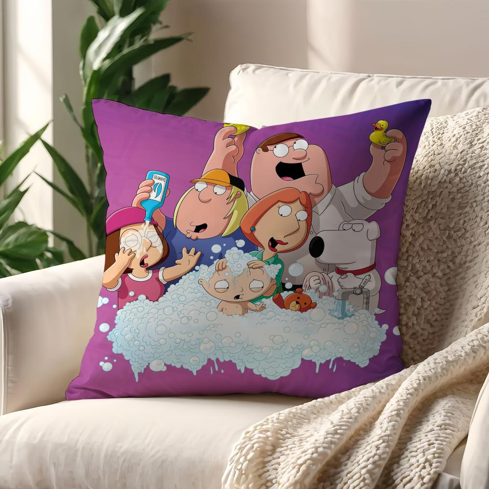Tecknad Rolig F-Familjens Killar Kuddfodral Kuddöverdrag Hem Soffa Vardagsrum Dekoration Kontor Bil Nordisk Enkelhet