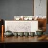 Zen Merchandise Xiangdao Ru Kiln Kung Fu Tea Set Business Enterprise Activities Gifts Can Be Printed Guochao