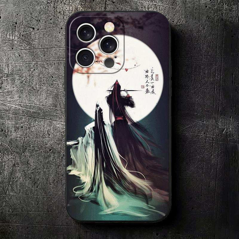 Mo Dao Zu Shi Anime Soft Phone Case for iPhone 16 16E 17 Air 15 Pro Max 14 Plus 13 Mini 11 12 7 Black Cover Back Shell