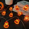 Halloween Pumpkin String Lights Battery Powered For Party Decorations