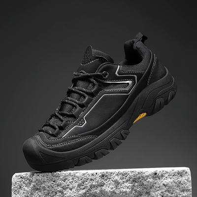 Fashion Leisure Walk Outdoor Man Sneakers Climbing Shoes High Quality Genuine Leather Men Hiking Shoes Non-Slip Lace-Up Treking Footwear