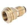Solid Brass Propane Tank Adapter Converts POL to QCC1/Type1 Quick Connect Gas Tank Adapter For LP Tank Service Valve