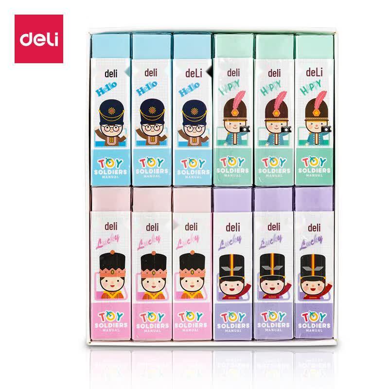 Deli Mixed Color Student Erasers