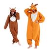 Piżama Kigurumi dla Renifera Wymyślne Zwierzę Pokój Zimno Boże Narodzenie Duży Rozmiar [easylivegogo] Dorośli, Cosplay, Sukienka, Piżama, Odzież, Kostium, Miękka, Puszysta,