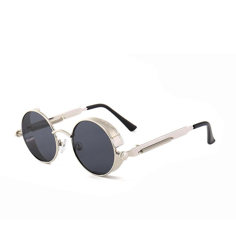 Vintage Style Steampunk Sun Glasses Men's Women's Metal Material Glasses Frame Punk Sun Eyeglasses Brand Design Male Driving Use Goggles UV400