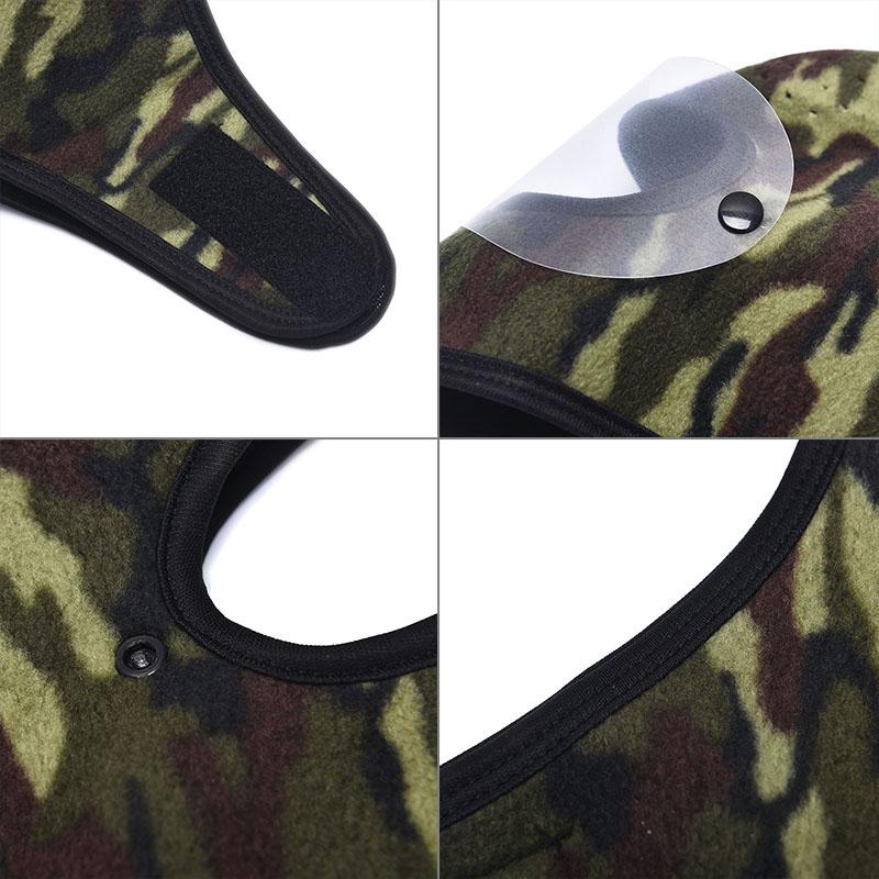 Outdoor Winter Warm Full Mask Cyklistická Větruodolná odnímatelná maska na brýle