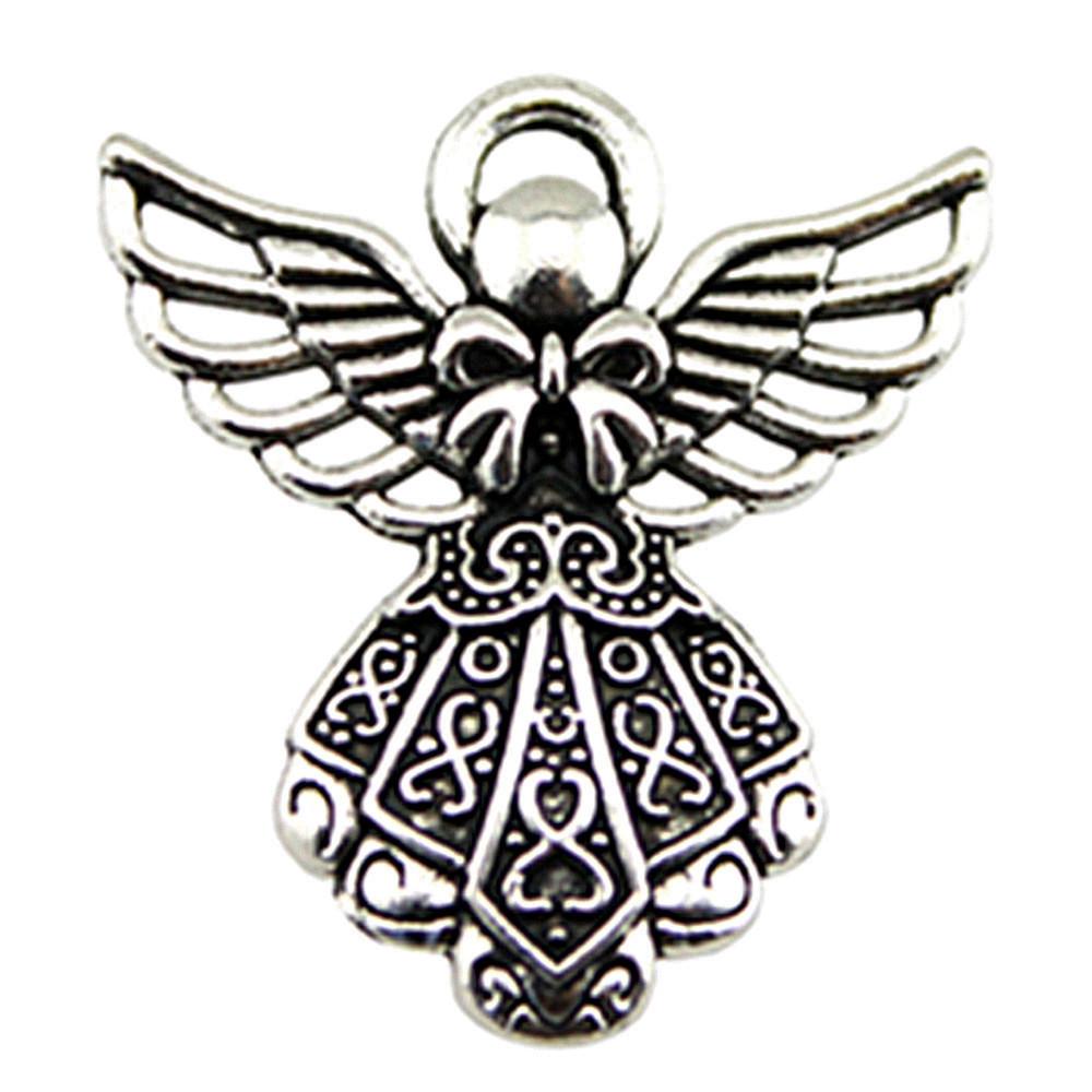 Angel Charms Alloy Fairy Pendants For Religious Holiday Jewelry Making