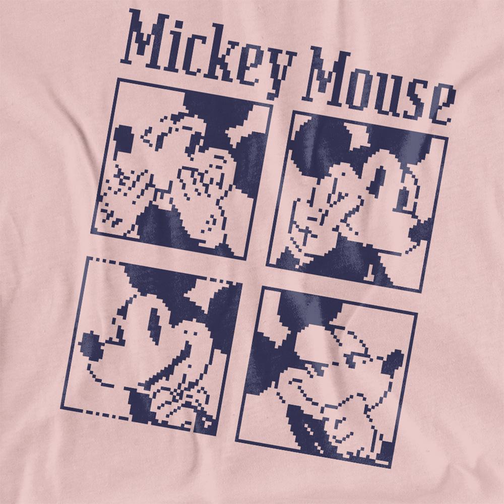 Disney Womens/Ladies Mickey Mouse Pixelated T-Shirt