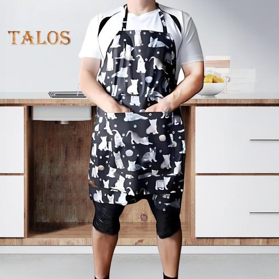 Funny Surprise Gag Gift Apron for Men Adjustable Straps Waterproof BBQ Cooking Apron for Dad Grandpa Father's Day Birthday Christmas Gift