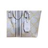 Tory Burch Tb T Monogram Vine Pattern Fabric And Faux Leather Tote Bag Women Tote Ivory 82593-107