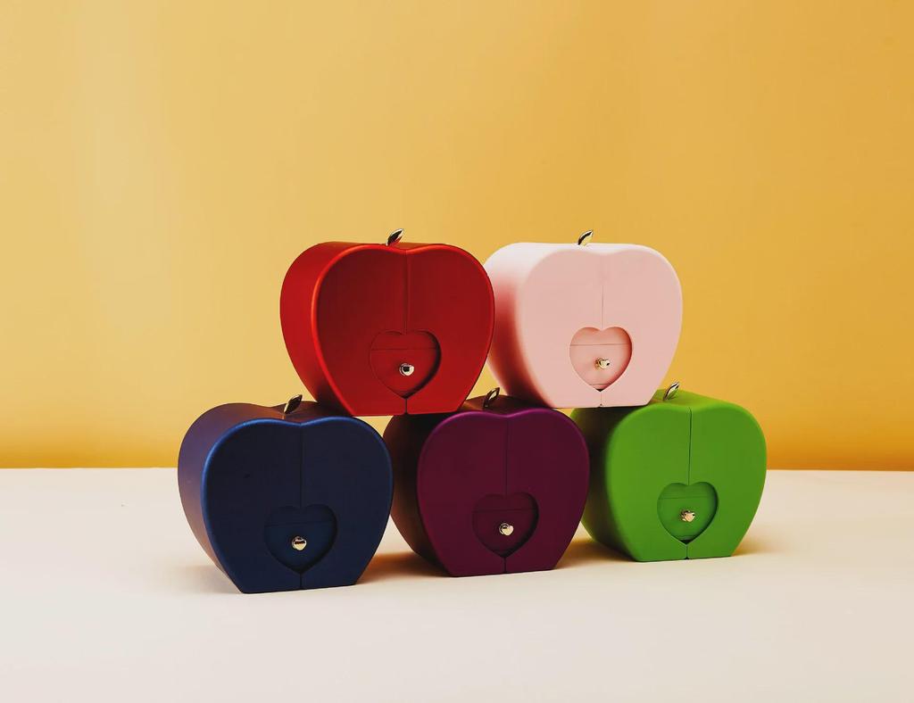 Eple Rose Smykkeskrin - Jul, Valentinsdag, Morsdag Preservert Blomstergave