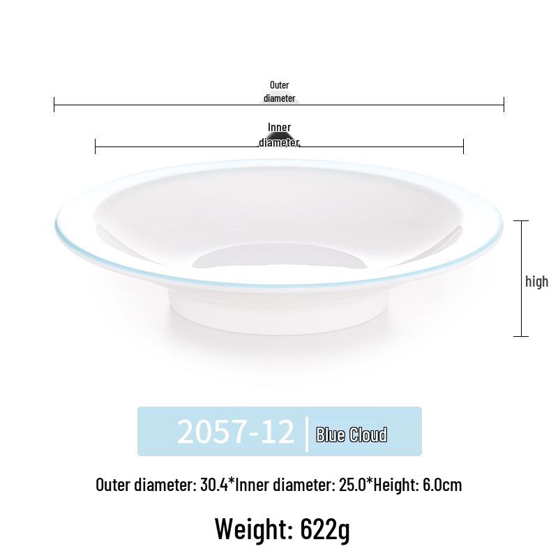 Okrągły talerz melaminowy - Naczynia stołowe inspirowane porcelaną dla restauracji i hoteli, Idealny do kuchni zachodniej