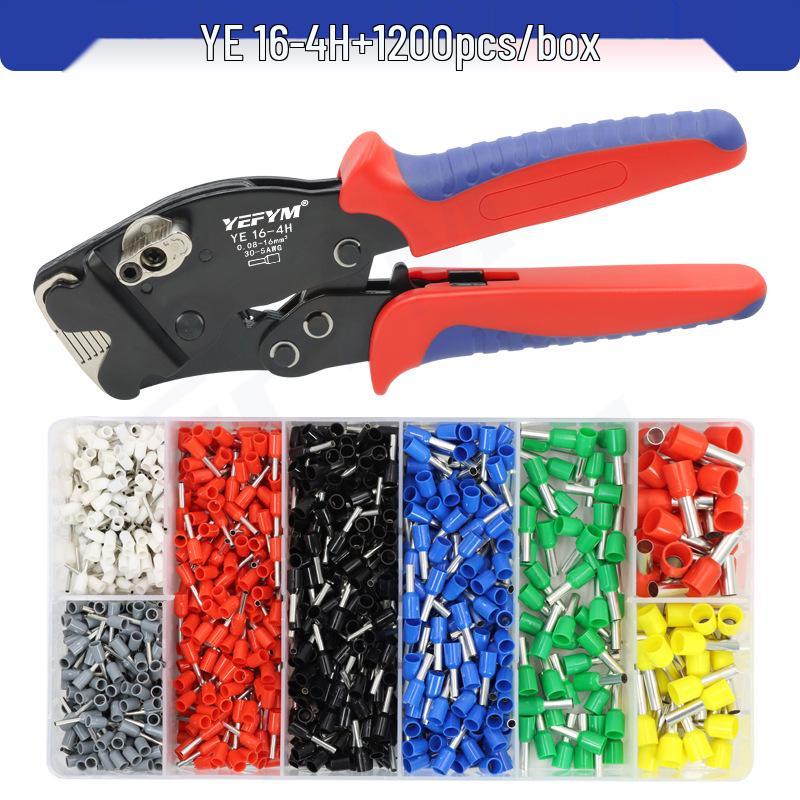 YEFYM 16-4H Manual Adjustable Terminal Crimper, 0.08-16mm² Capacity
