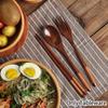 Spoon Fork Chopsticks Portable Cutlery Set Wooden Tableware Set Travel Eco-friendly Household Kitchen Dinnerware Set