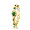Orologio bracciale smeraldo stile nazionale da donna lusso leggero perla squisito impermeabile moda da donna orologi al quarzo