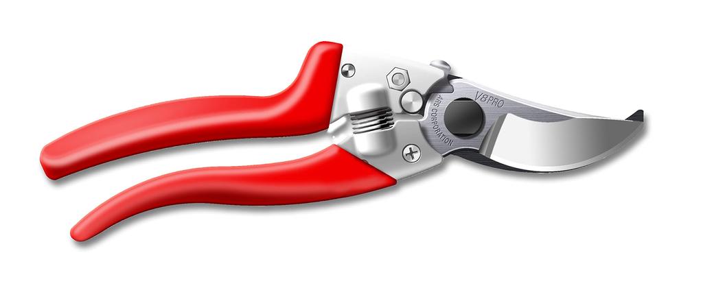ARS Corporation Premium Pruning Shears V-8PRO (Pro Grade, Replaceable Blade, One-Touch Lock)