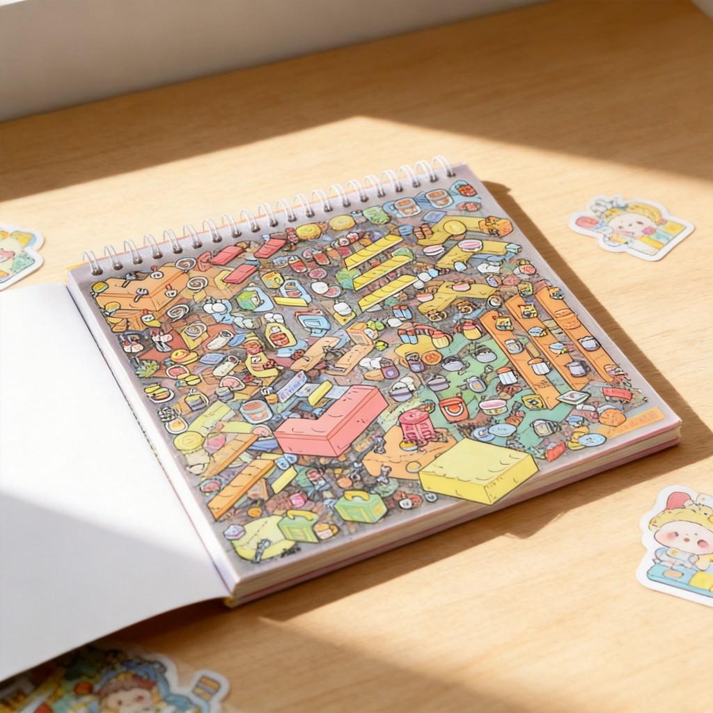 Artist Model Kit With 3d Miniature Scene Stickers For Diy Crafts And Gift Giving