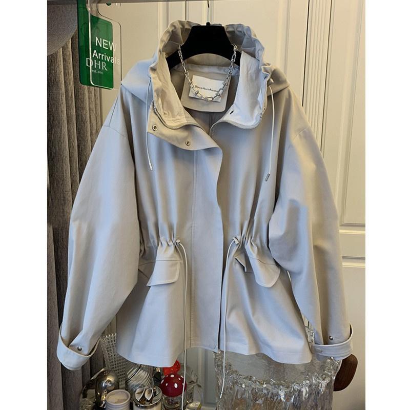 Fashion Korean Loose Windbreaker Coat Female Casual Outerwear Ladies Overcoat Tops Fashion Spring Autumn Women Jacket