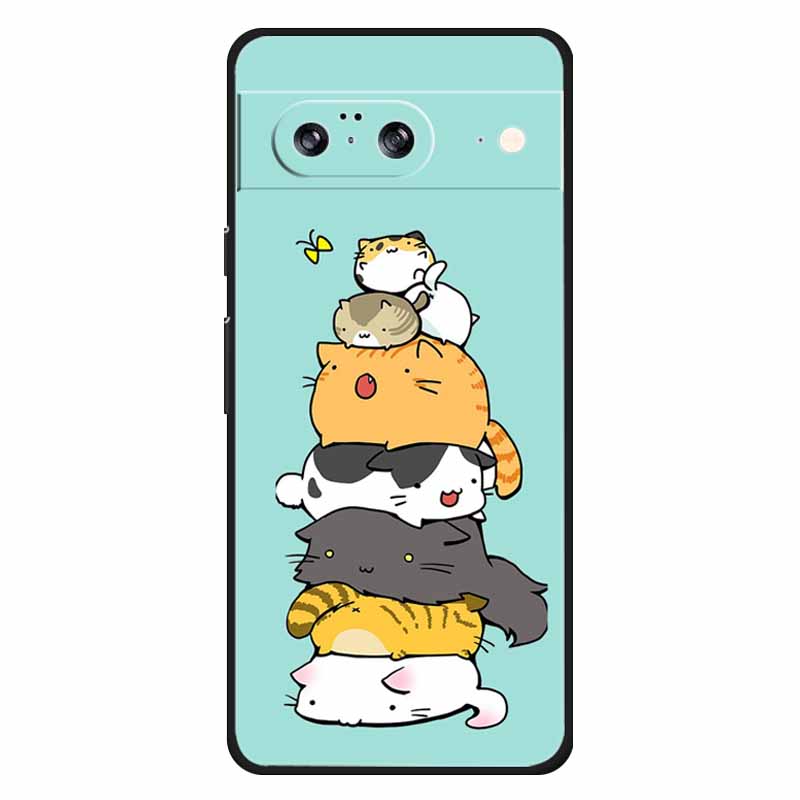 Für Google Pixel 8 / 8pro Hülle Weiches Silikon Löwe Eule Luxuriöse Rückabdeckungen Für Google Pixel 8 Pro Hüllen Pixel8 Cartoon Schalen