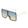 New Large Square Sunglasses, European And American Trend Integrated Face Covering Glasses, Women'S Personality Integrated Street Sunglasses