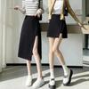 2024 Summer French Irregular Midi Skirt: Hip-Hugging A-Line with Slit Detail
