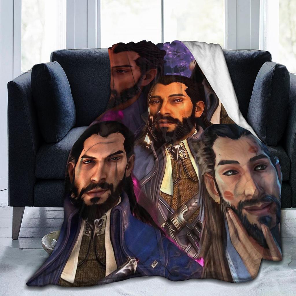 Dragon Age The Veilguard Lucanis Dellamorte Decken Fleece Lustige Warme Überwurfdecken für Zuhause Alle Jahreszeiten Outdoor
