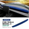 Suede Interior Decorative Trim Sticker for Tesla Model 3 Highland 2024-2025 Center Console Dashboard