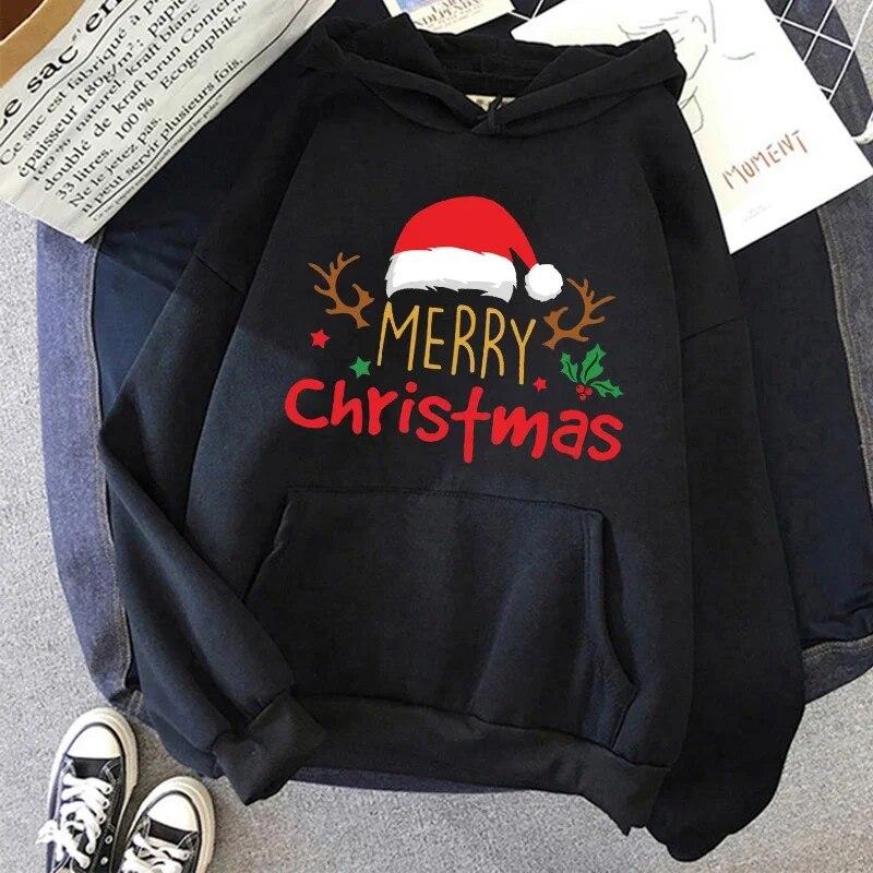 2023 Unisex Women Sweatshirt Unisex/women New Year Merry Christmas Hoodie Leopard Plaid Tree Tops Unisex Graphic Y2k Streetwear Male