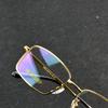 Stylish Semi-Rimless Optical Glasses Elegant Gold Frame with Anti-Reflective Coating, Ideal for Reading, +0.75 To +4 Power