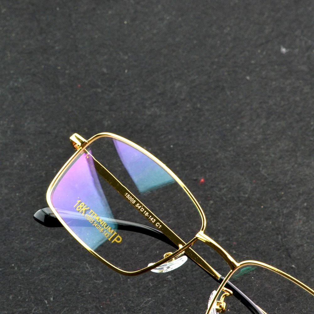 Stylish Semi-Rimless Optical Glasses Elegant Gold Frame with Anti-Reflective Coating, Ideal for Reading, +0.75 to +4 Power