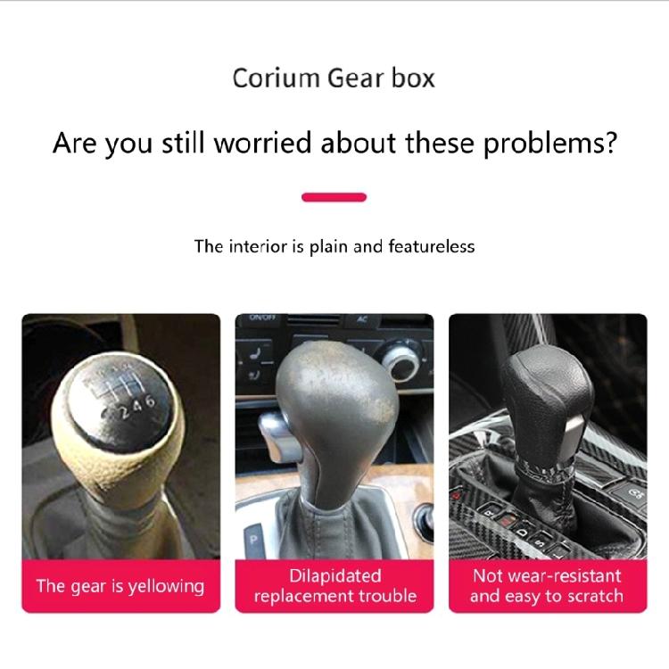 General  Gear Shifts Knob Cover PU Leather Comfortable Shifts Knob Cover Car Interior Accessories for Car & Trucks