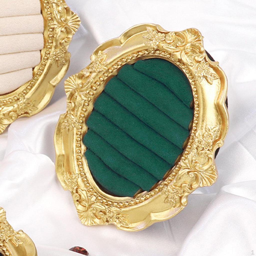 Vintage Display Stand Baroque Holder,Portable Resin Versatile Organizer Ear Tray for Store