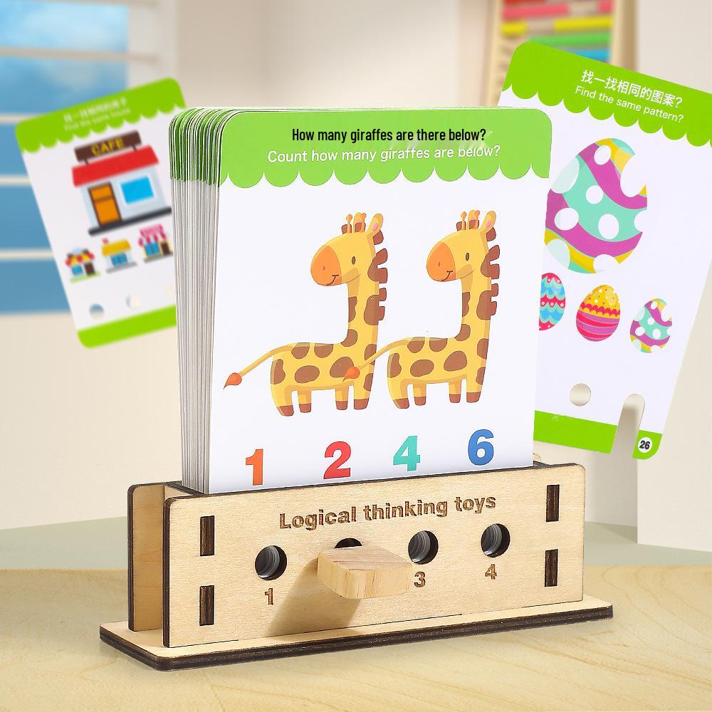 

Kids Early Learning Logic Key Cards: Interactive Q&A Game for Hands-On Brain Training