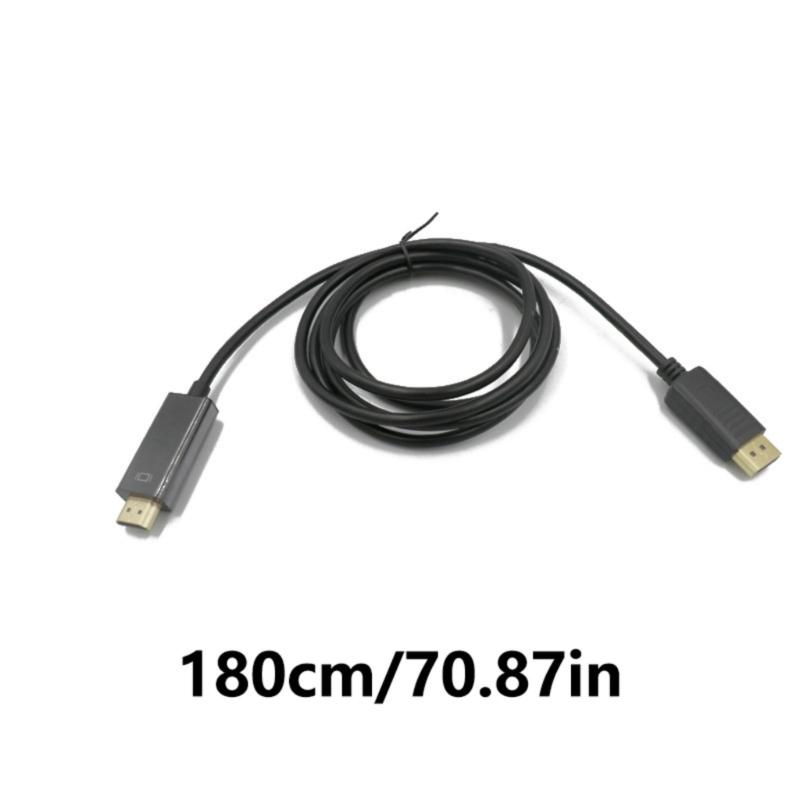 1.8m DP to HDTV Converters Cable 1080P 4K  for Stable Signal Transmission in Various Setting