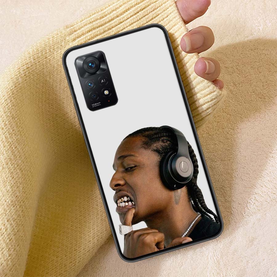 A-A$AP R-Rocky Rapper Phone Case For Redmi Note 13 14 15 Pro Plus 12 13C 12C 15C 9 10 10C 9T 9C 9A TPU Soft Cover Clear Cell Cas