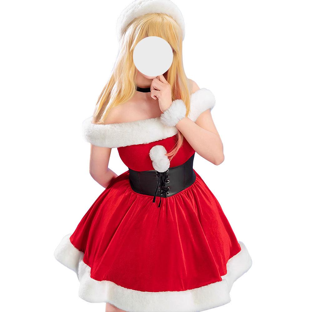Anime My Dress-Up Darling Cosplay Costume Kitagawa Marin Christmas Dress Uniform Halloween Carnival Party Christmas Play Role Clothes Clothing