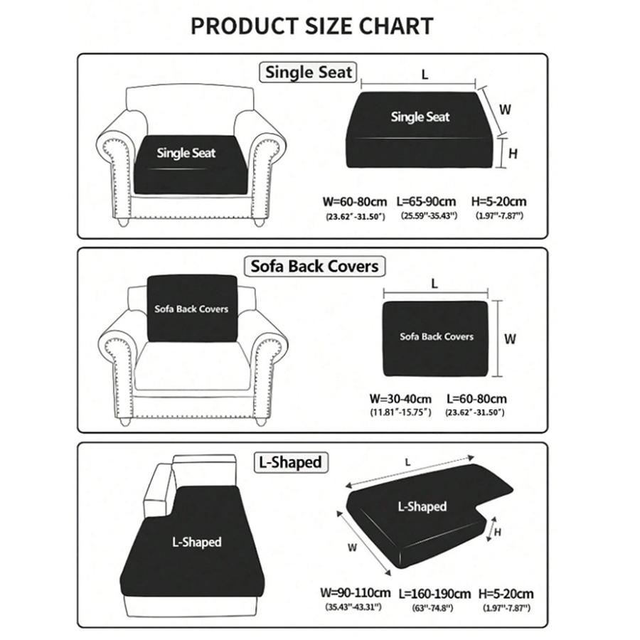 1 Pc Jacquard Sofa Seat Covers Stretch Couch Cover Bench Cover For Living Room Study Sofa Cushion Cover Removable Slipcover