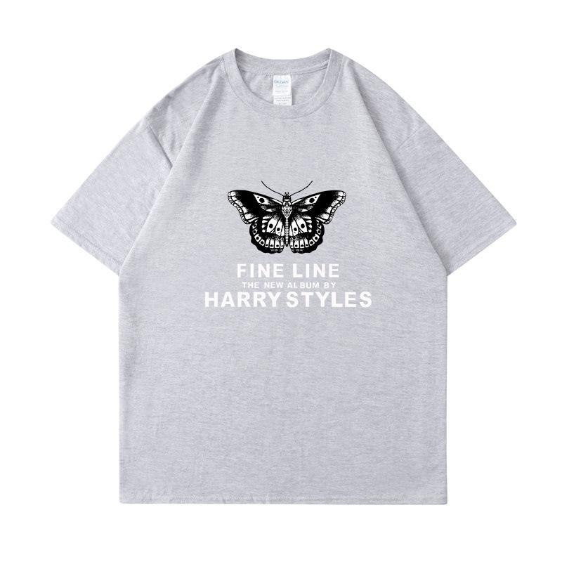 Harry Styles Womens Butterfly Printed Tshirt Summer Fashion Cotton Casual Top Womens Y2K Retro Street Tshirt Clothing Top