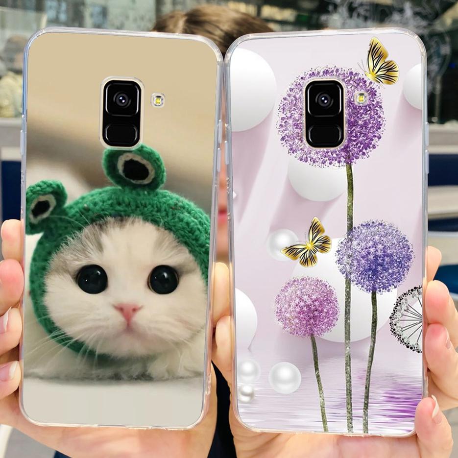 For Samsung Galaxy A8 Plus 2018 Case SM-A730F Luxury Painted Cover Soft Silicone Phone Case For Samsung A8 2018 A530F A8+ Fundas