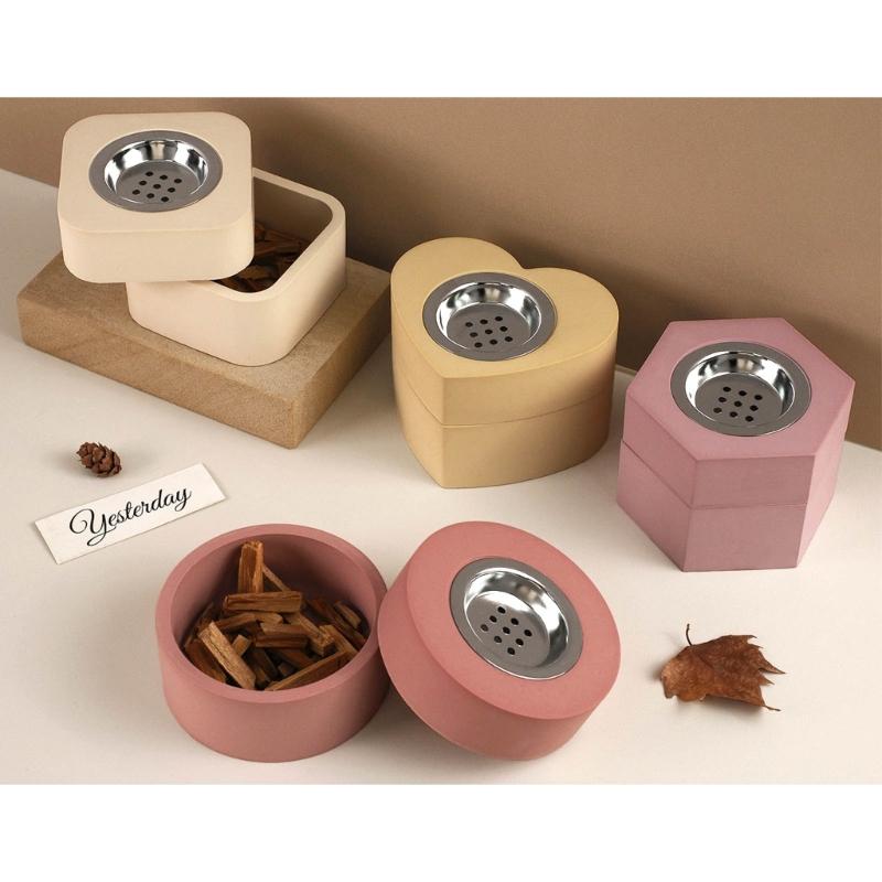 4 Sets Resin Case Molds Epoxy Resin Casting Molds for DIY Incenses Cone Holder