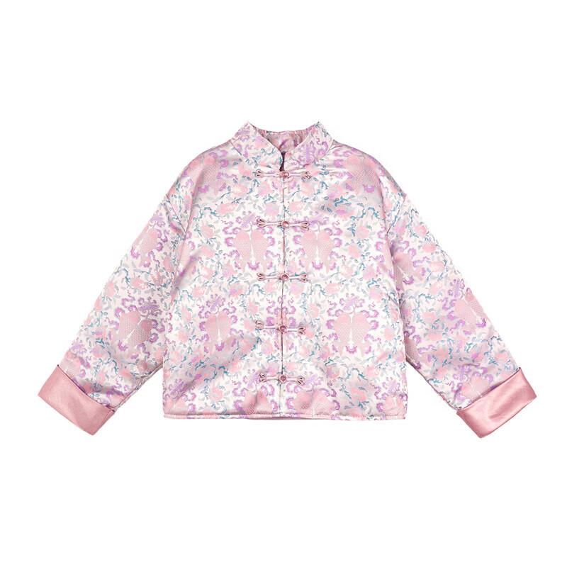 Girls' New Chinese Style Winter Celebration Jacket