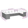 Vidaxl 10-Cz. Garden Furniture Set With Cushions, Brown Polyrattan