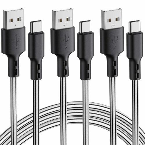 

Кабель USB Type C [комплект из 3 шт. по 3 м] Кабель для зарядки Type C Быстрая высокоскоростная зарядка Предотвращение отключения передачи данных Совместимо с Samsung Gala
