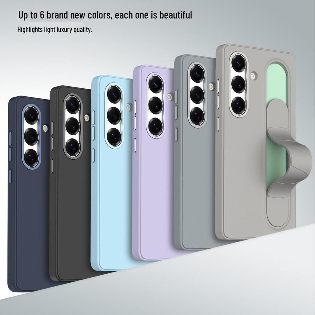 Samsung S25 Ultra Leather Case: Premium Stand & Full-Coverage Wristband for S23U, S24