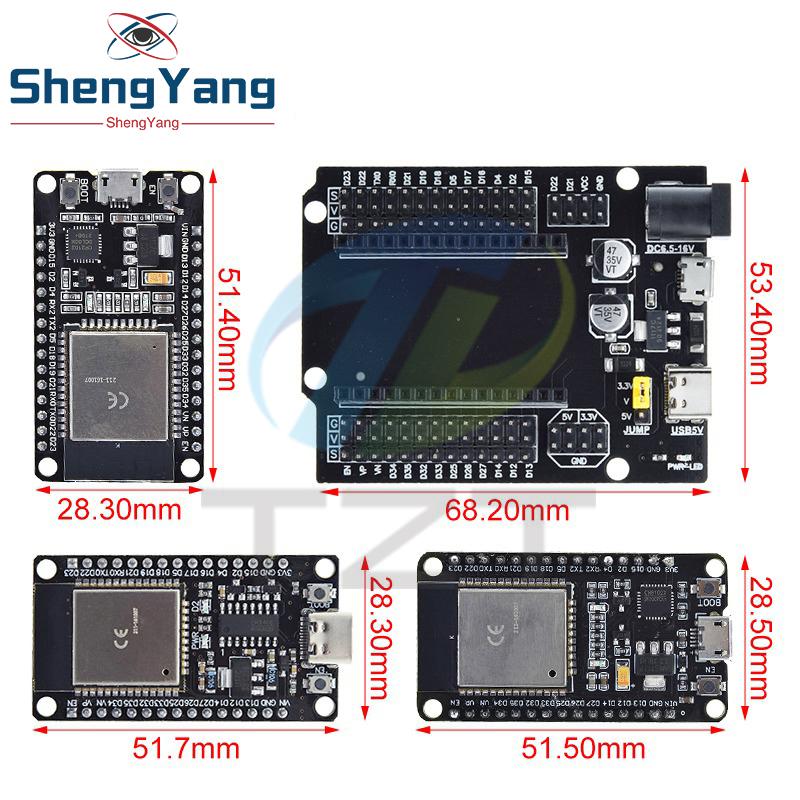 ESP32 Development Board TYPE-C USB CH340C WiFi+Bluetooth Ultra-Low Power Dual Core ESP32-DevKitC-32 ESP-32 Expansion Board