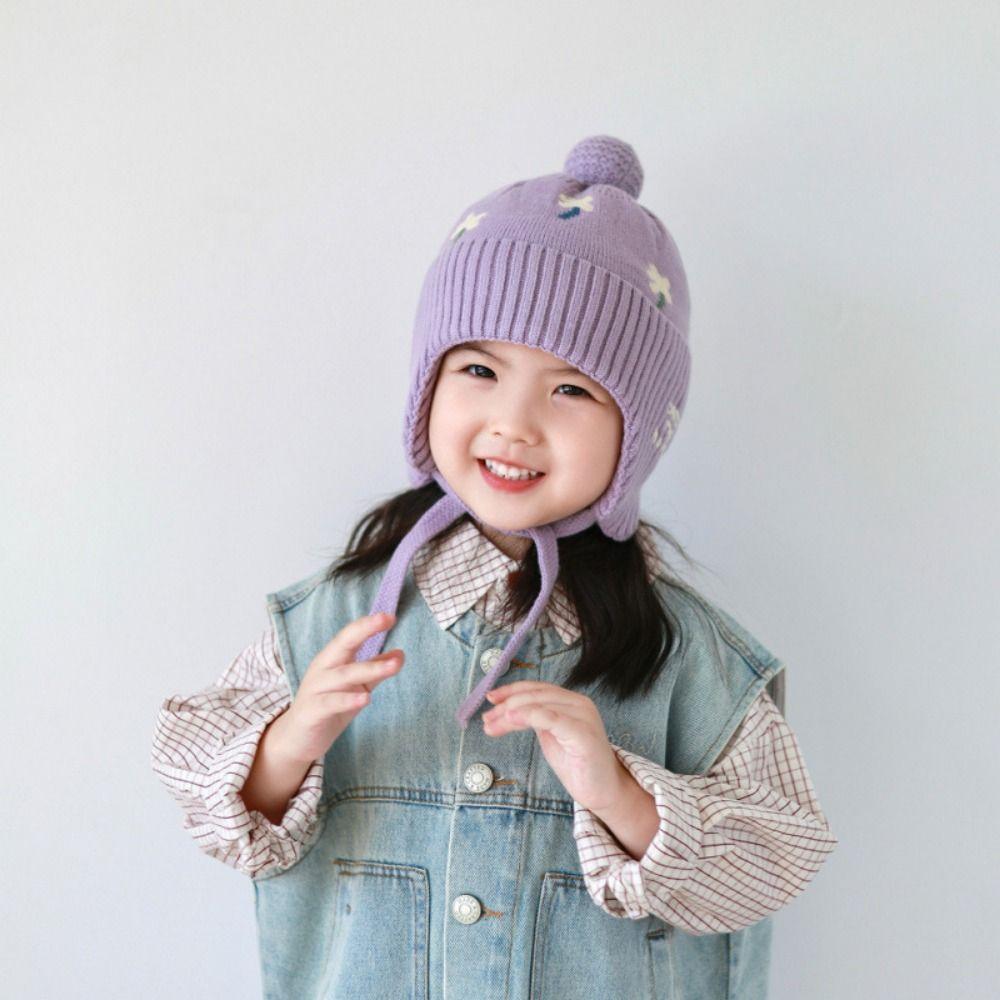 Chapeau d'hiver pour bébé au crochet coupe-vent doux pour enfants protège-oreilles saison hivernale