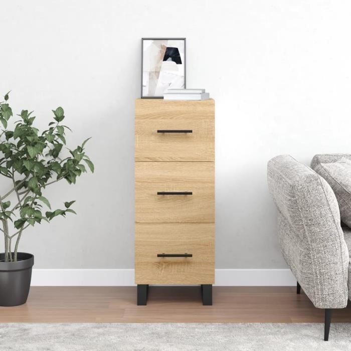 VidaXL Buffet Sonoma Oak 34.5x34x90 Cm Engineered Wood 828631