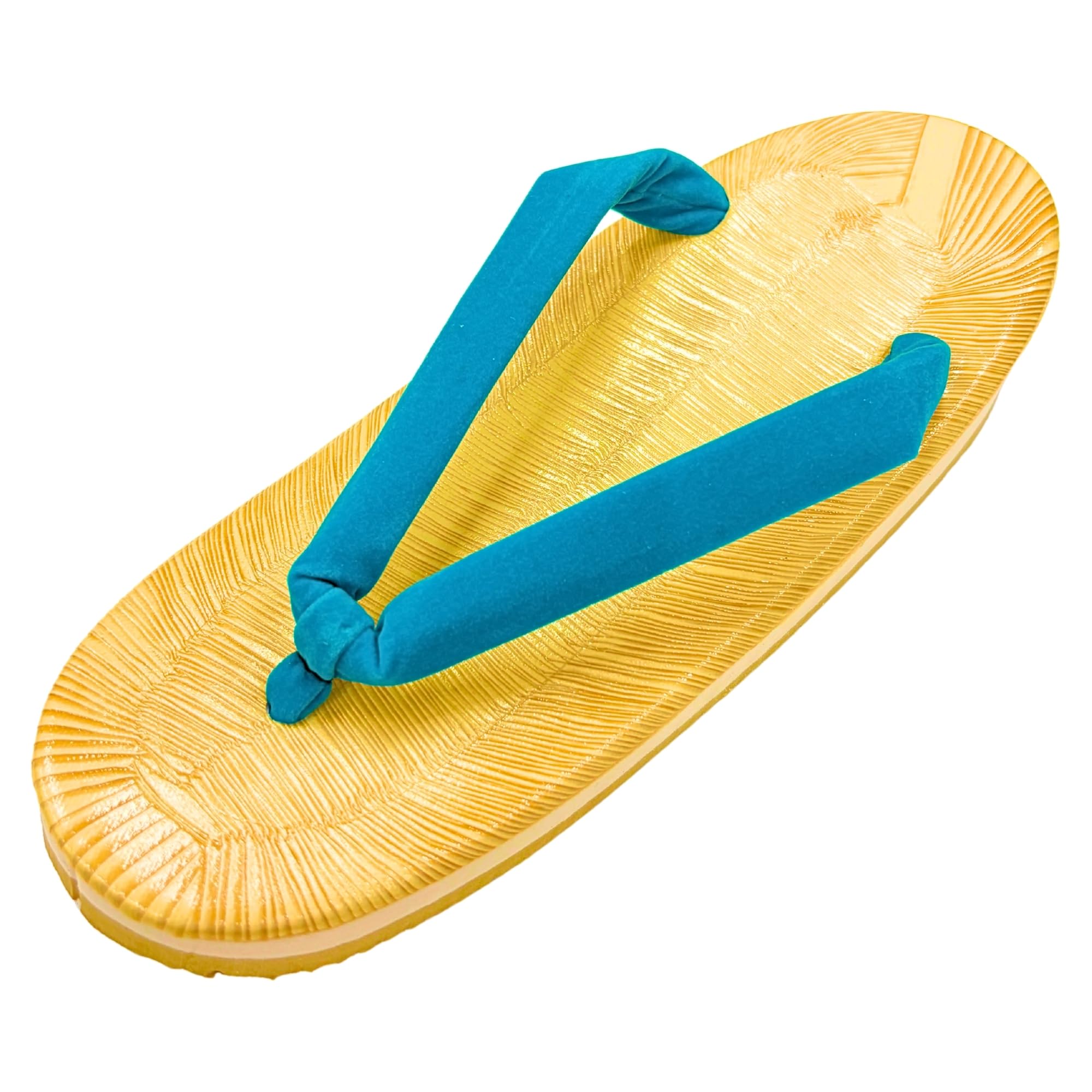 

Сандалии Гэта Эдотэн, Желтая татами, Подошва из губки, Амортизирующие и удобные для ног и спины, Сделано в Японии, Женские, Овальные, Ремешок светло-голубого цвета, Размер LL